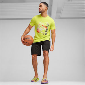 Cheap Jmksport Jordan Outlet x LAMELO BALL LaFrancé MB.03 Basketball Slides, Safety Yellow-Purple Glimmer, extralarge